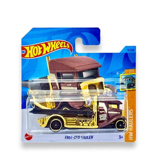 Hot Wheels Fast-Bed Hauler (Metallic Dark Red, Black & Gold) HKJ97 1